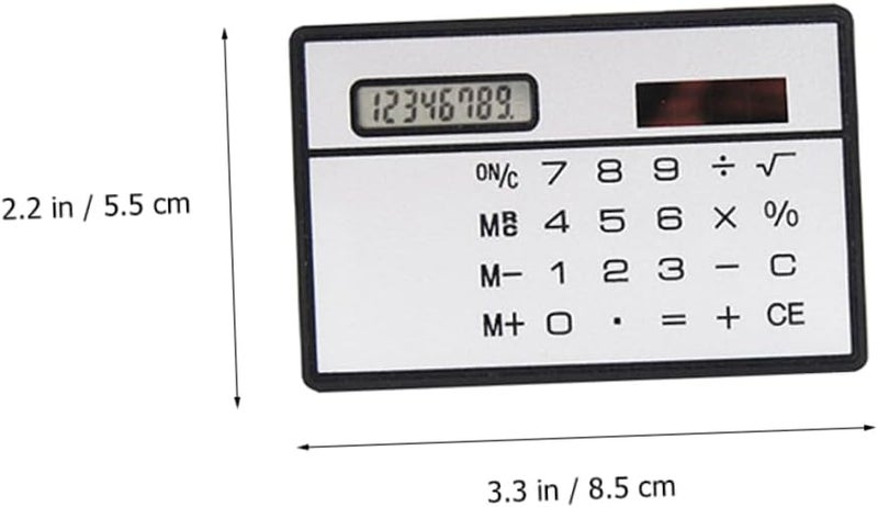آلة حاسبة شمسية صغيرة محمولة فائقة النحافة للطلاب والمدرسة والمكتب - Image 5